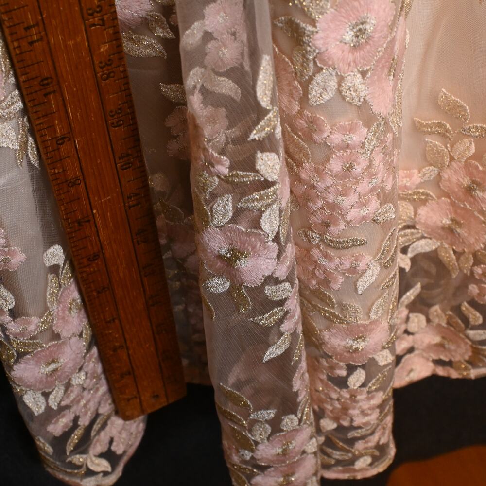 NEW Tahari Women's 14 Arthur S. Levine Champagne Petal Floral Dress NWT - Picture 10 of 10